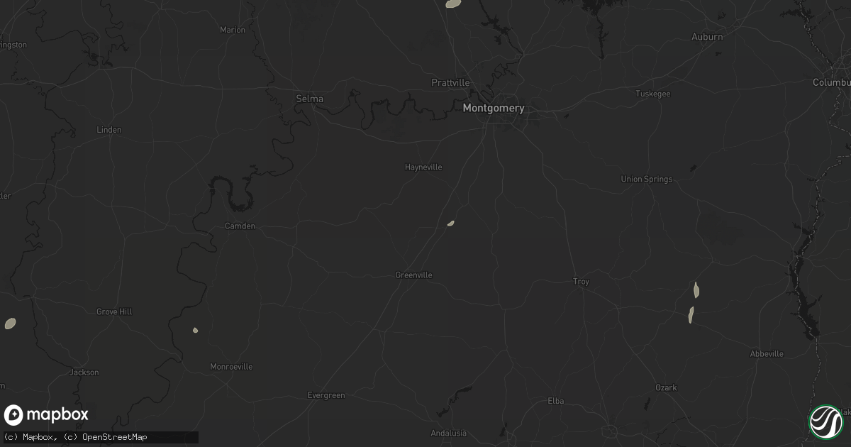 Hail map in Fort Deposit, AL on May 23, 2026