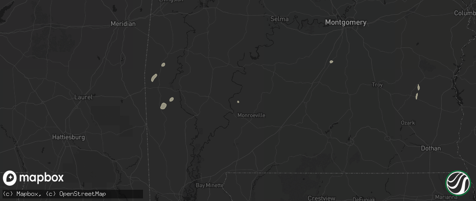 Hail map in Franklin, AL on May 23, 2026