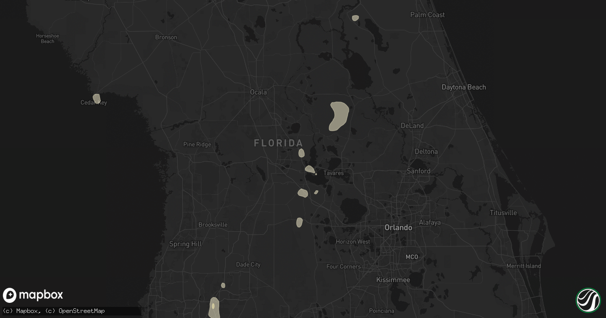 Hail map in Fruitland Park, FL on May 23, 2026