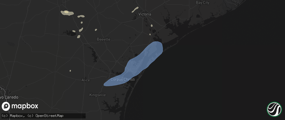 Hail map in Fulton, TX on May 23, 2026