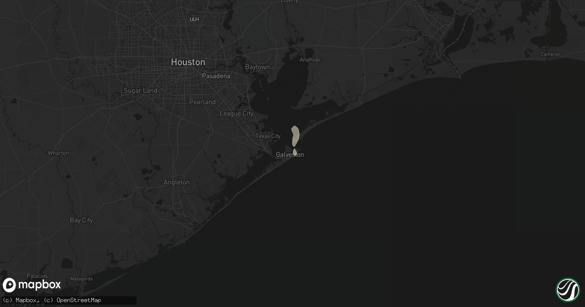 Hail map in Galveston, TX on May 23, 2026