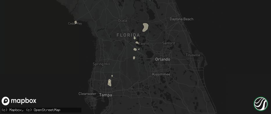 Hail map in Groveland, FL on May 23, 2026