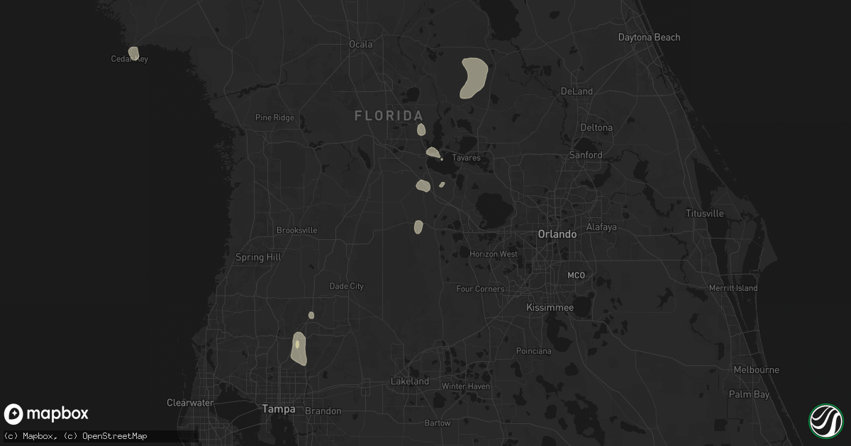 Hail map in Groveland, FL on May 23, 2026