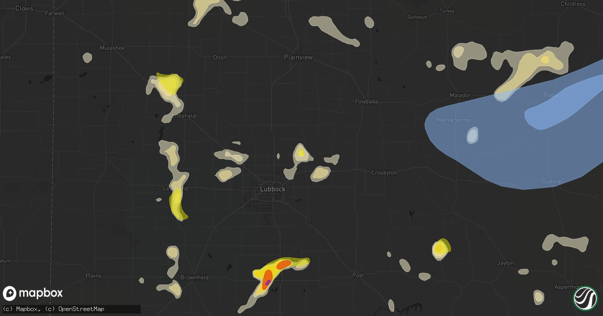 Hail map in Idalou, TX on May 23, 2026