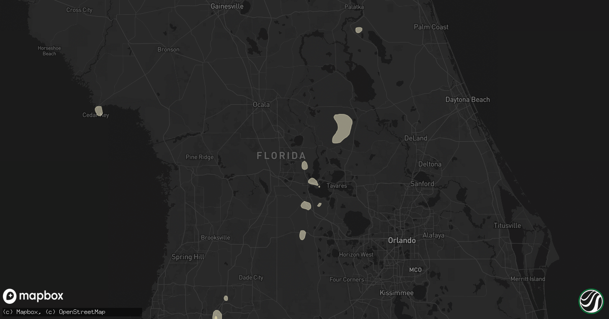 Hail map in Lady Lake, FL on May 23, 2026
