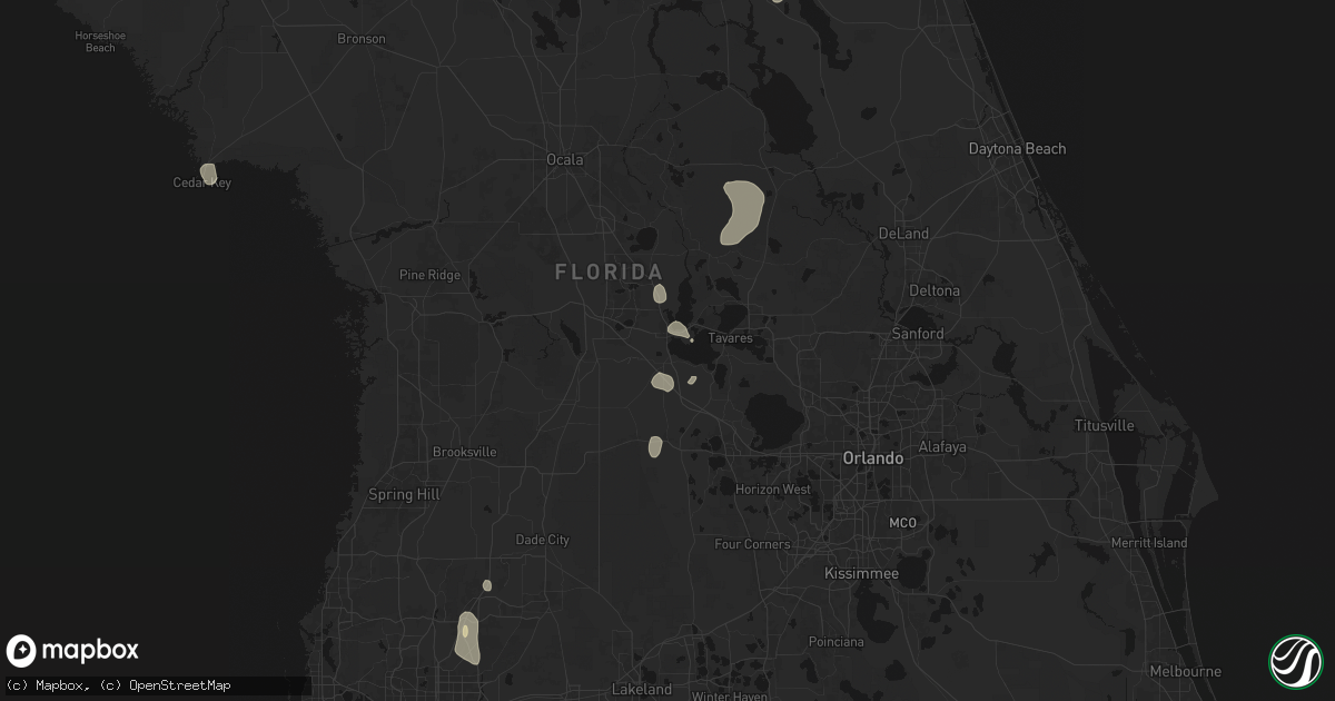 Hail map in Leesburg, FL on May 23, 2026