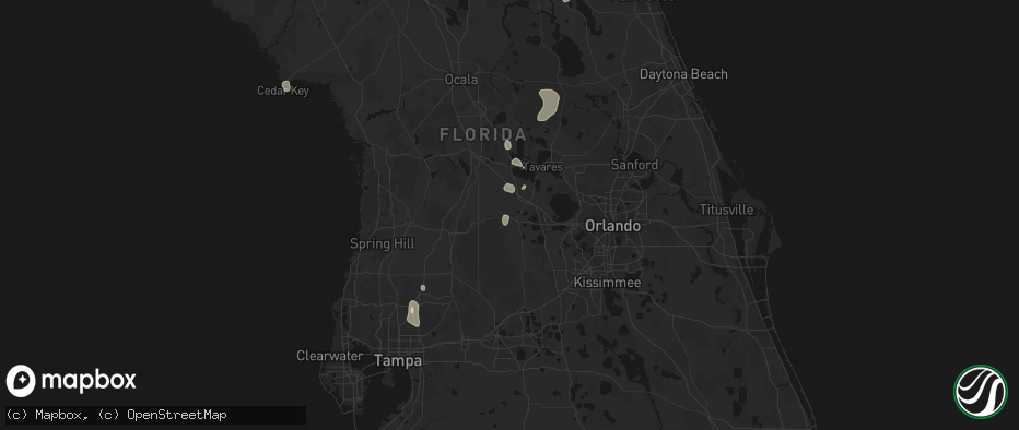 Hail map in Mascotte, FL on May 23, 2026