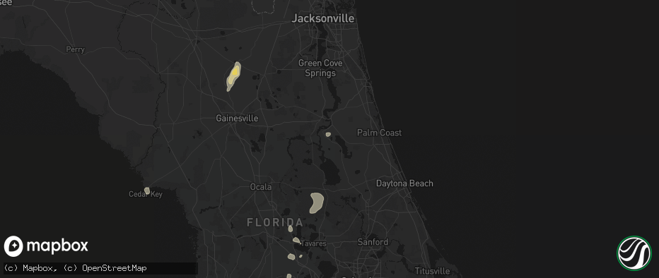 Hail map in Pomona Park, FL on May 23, 2026