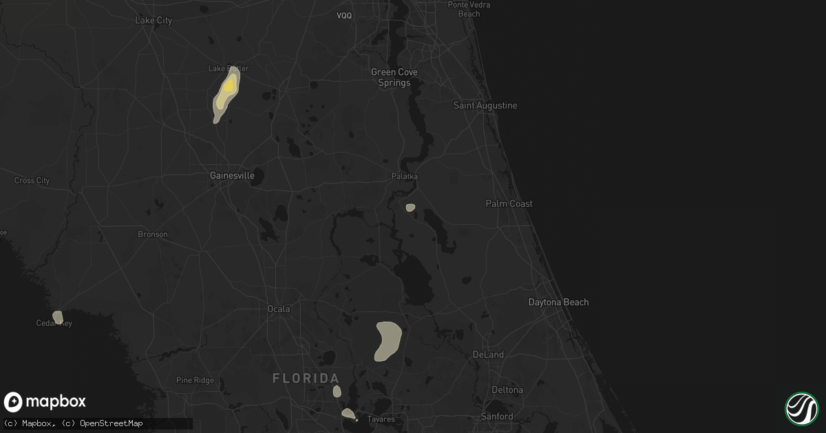 Hail map in Pomona Park, FL on May 23, 2026