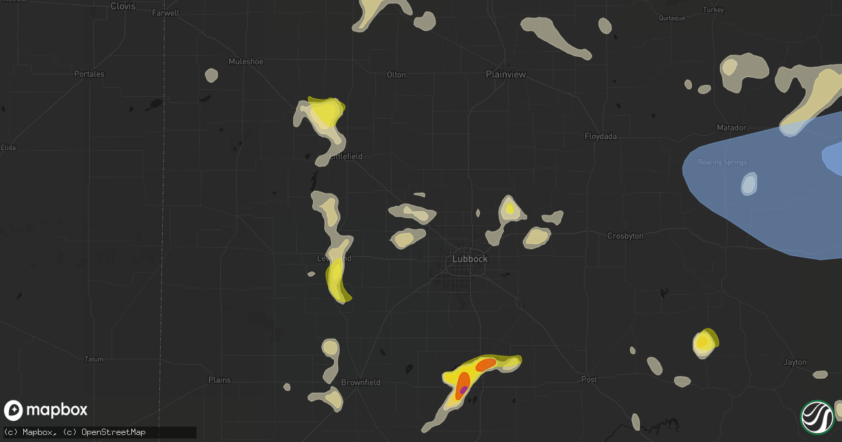 Hail map in Shallowater, TX on May 23, 2026