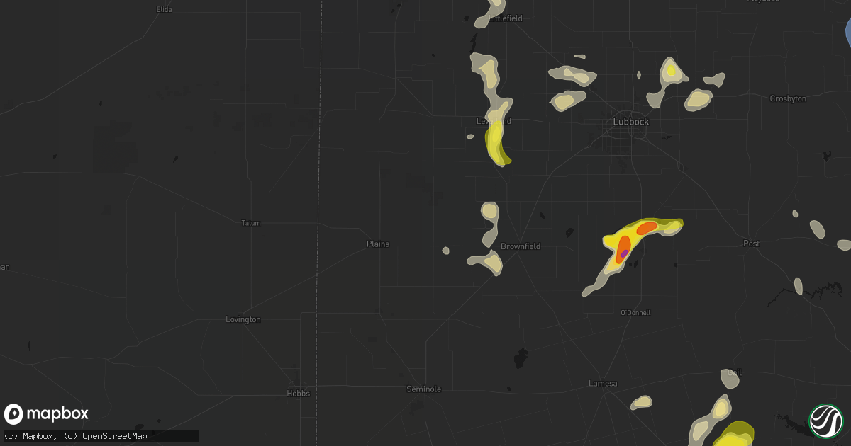 Hail map in Tokio, TX on May 23, 2026