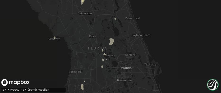 Hail map in Umatilla, FL on May 23, 2026