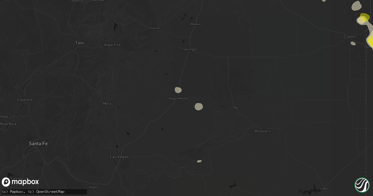 Hail map in Wagon Mound, NM on May 23, 2026