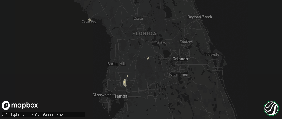 Hail map in Webster, FL on May 23, 2026