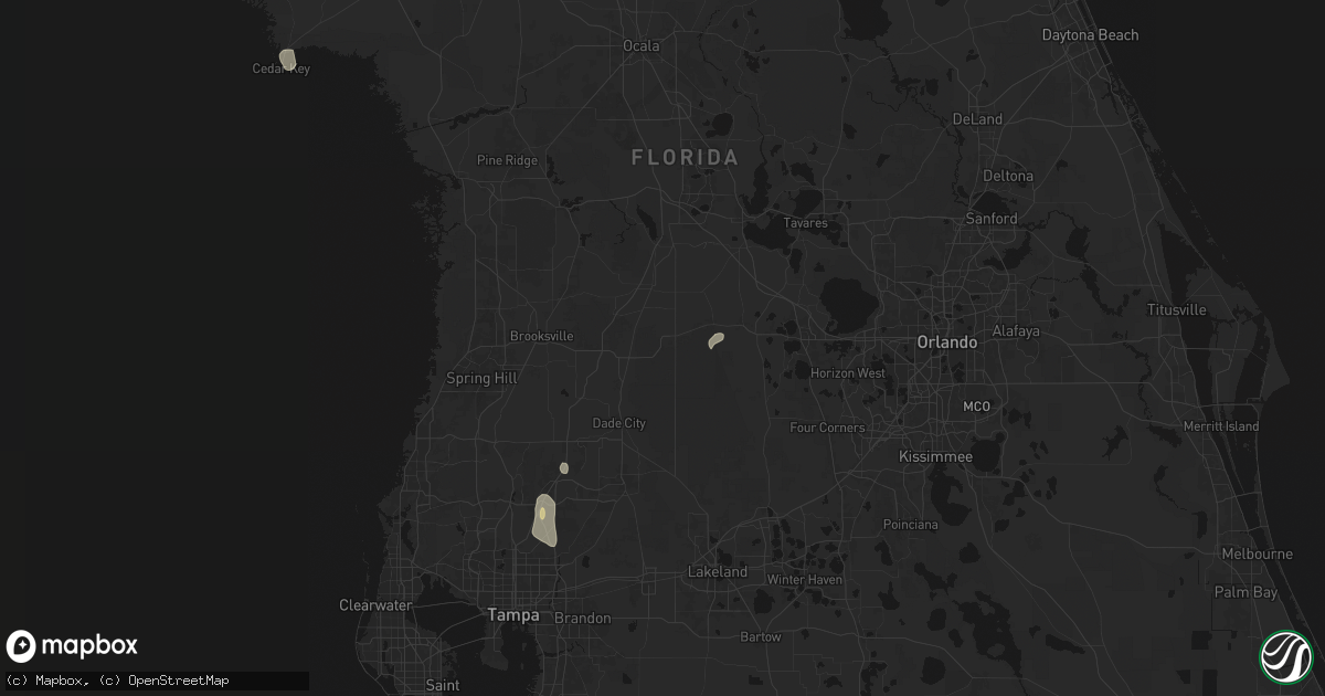 Hail map in Webster, FL on May 23, 2026