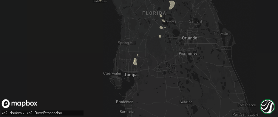 Hail map in Wesley Chapel, FL on May 23, 2026