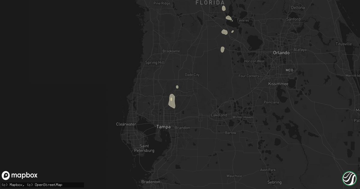 Hail map in Wesley Chapel, FL on May 23, 2026