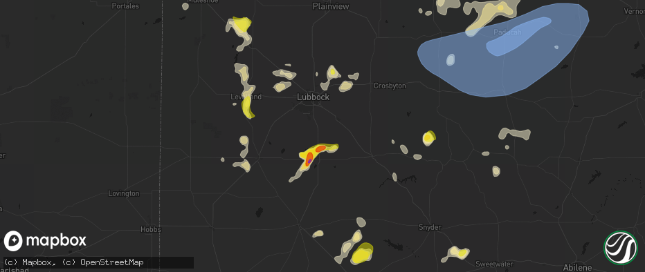 Hail map in Wilson, TX on May 23, 2026