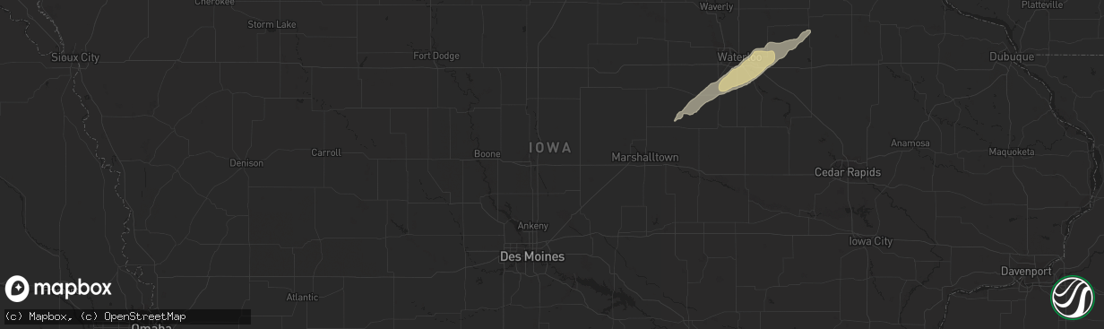 Hail map in Blue Springs, MO on May 24, 2012