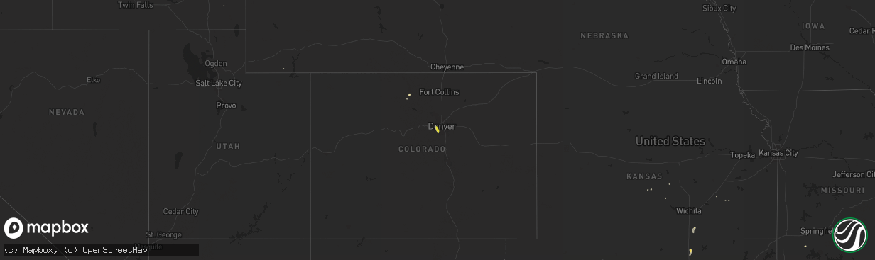 Hail map on May 24, 2014