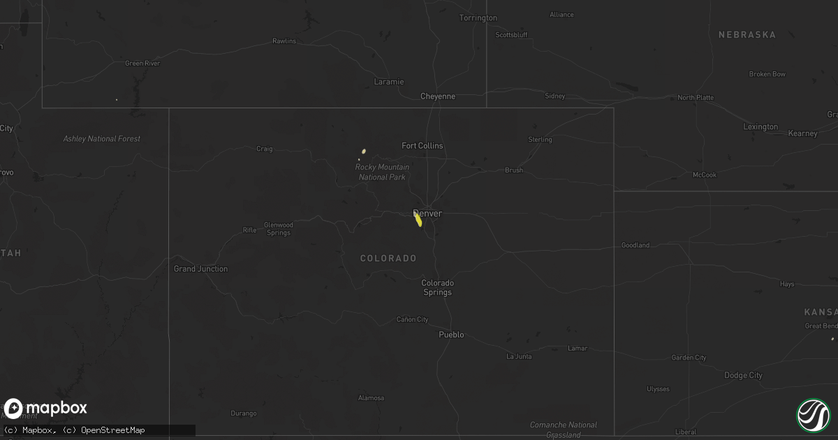 Hail map on May 24, 2014