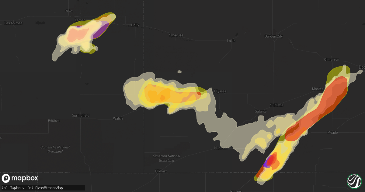 Hail map in Johnson, KS on May 24, 2015