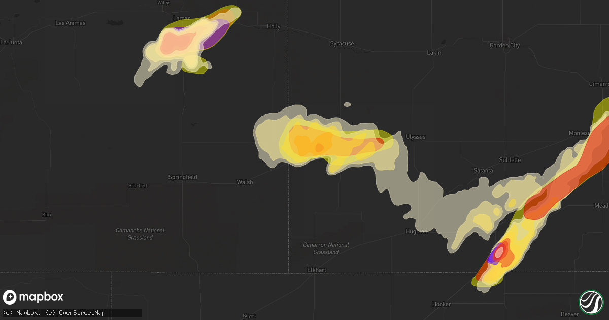 Hail map in Manter, KS on May 24, 2015