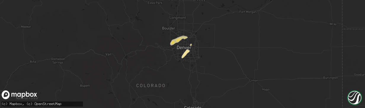 Hail map in Englewood, CO on May 24, 2016