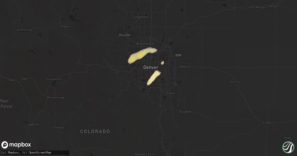 Hail map in Englewood, CO on May 24, 2016