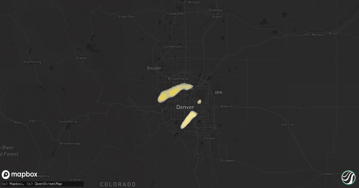 Hail map in Westminster, CO on May 24, 2016