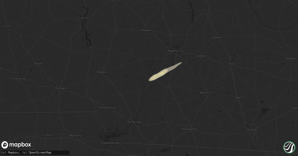Hail map in Newton, GA on May 24, 2017