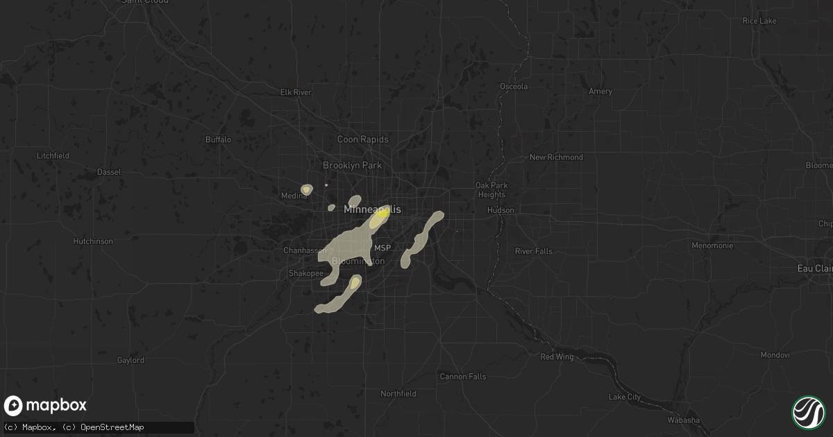 Hail map in Saint Paul, MN on May 24, 2018