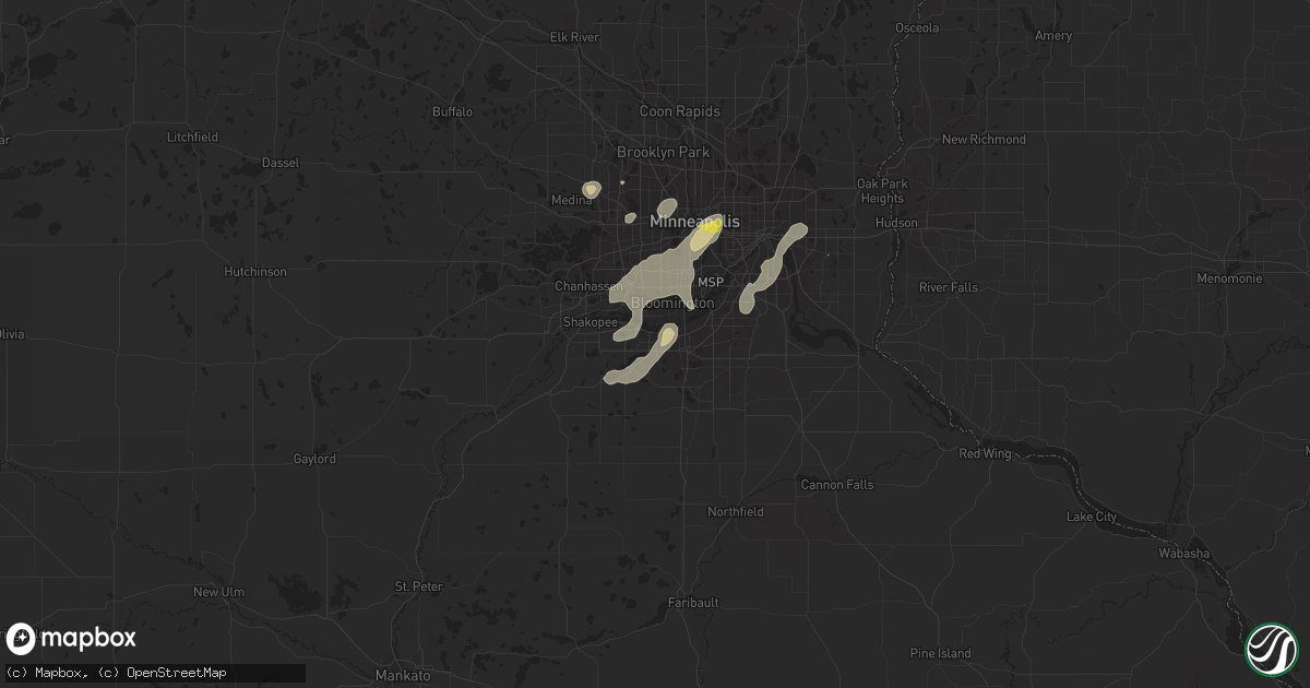 Hail map in Savage, MN on May 24, 2018