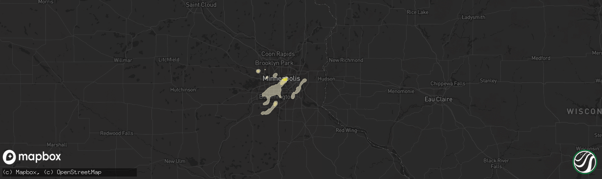 Hail map in South Saint Paul, MN on May 24, 2018