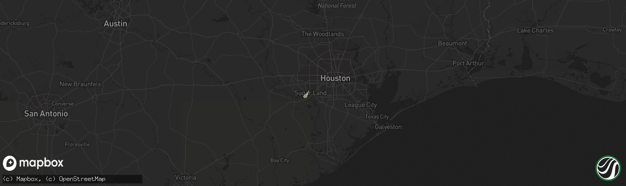 Hail map in Sugar Land, TX on May 24, 2018