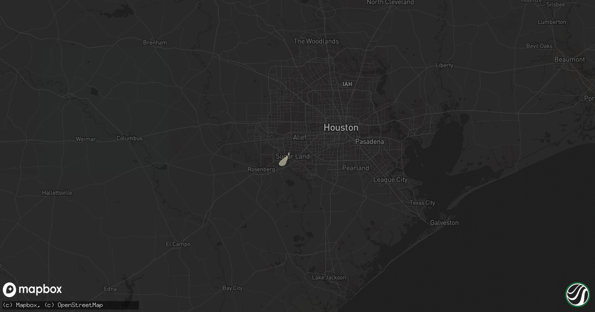 Hail map in Sugar Land, TX on May 24, 2018
