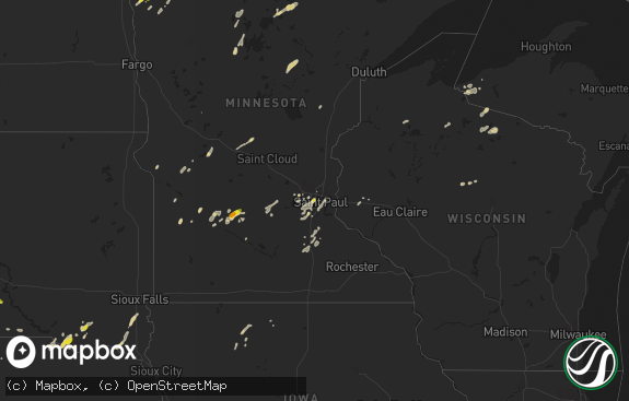 Hail map preview on 05-24-2018