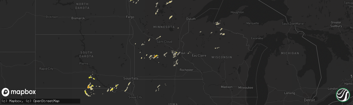 Hail Map on May 24 2018 HailTrace