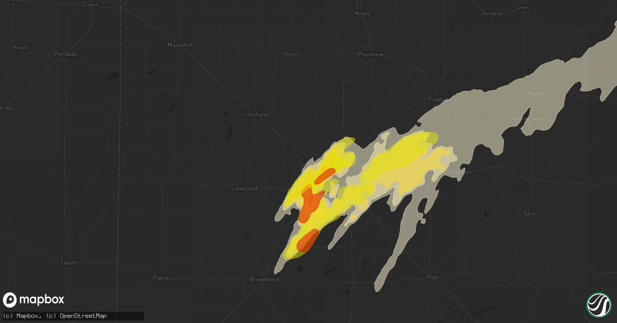 Hail map in Shallowater, TX on May 24, 2019