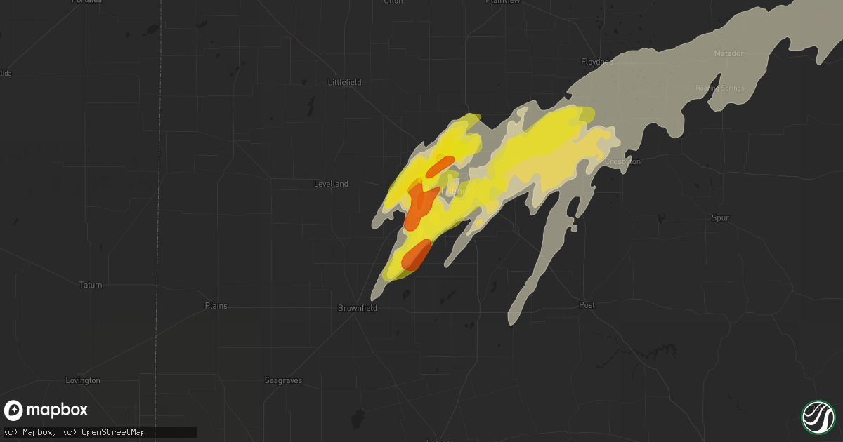 Hail map in Wolfforth, TX on May 24, 2019