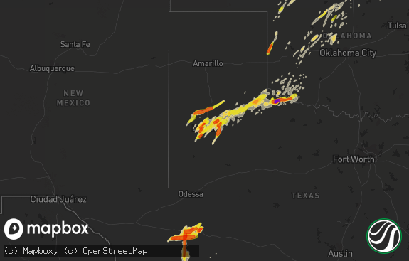 Hail map preview on 05-24-2019