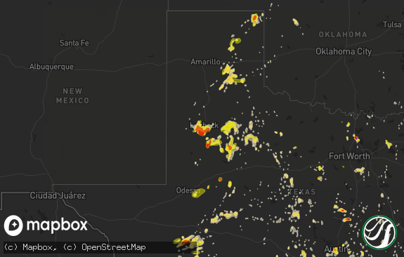 Hail map preview on 05-24-2020