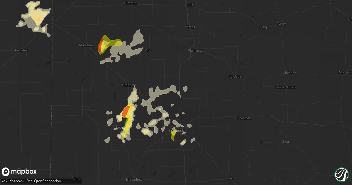 Hail map in Abernathy, TX on May 24, 2021