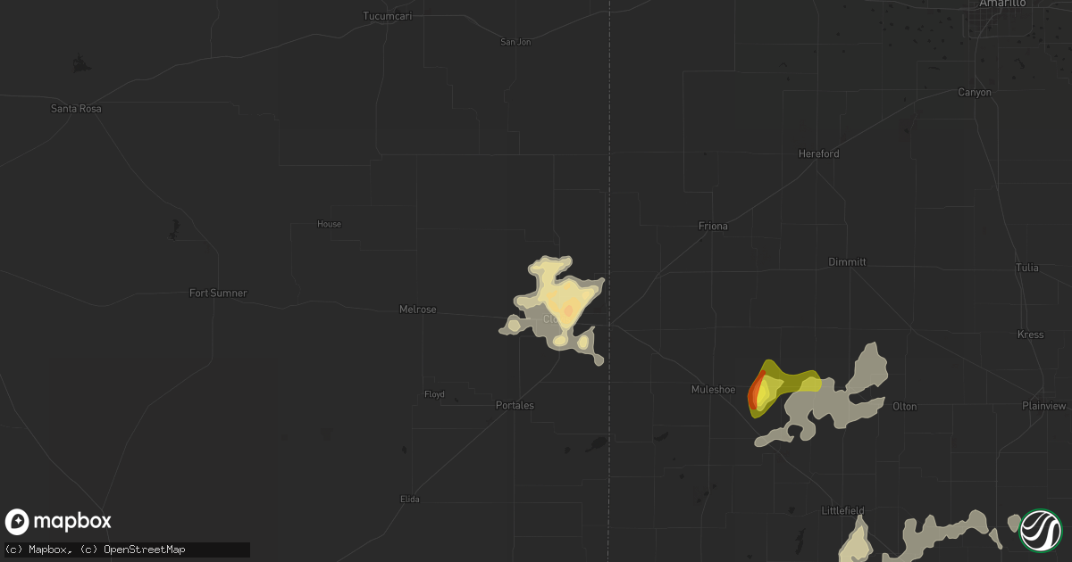 Hail map in Clovis, NM on May 24, 2021