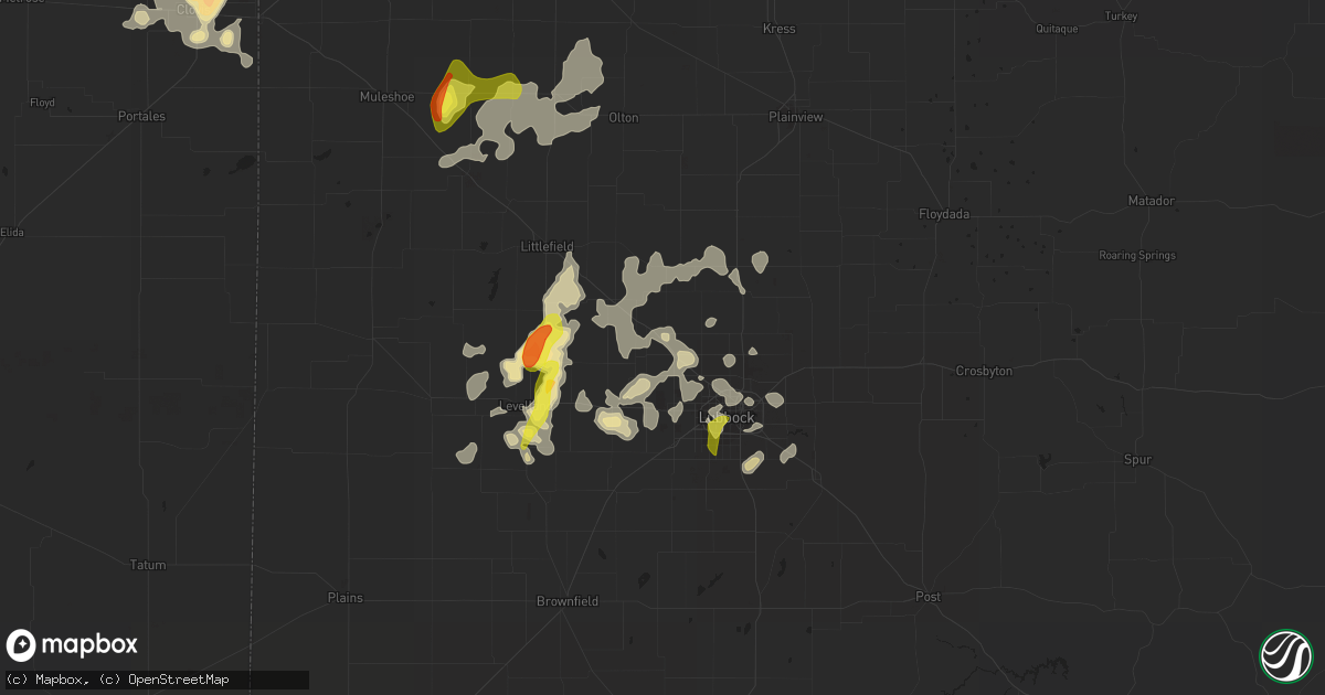 Hail map in Shallowater, TX on May 24, 2021