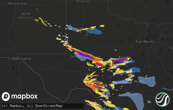 Hail map preview on 05-24-2022