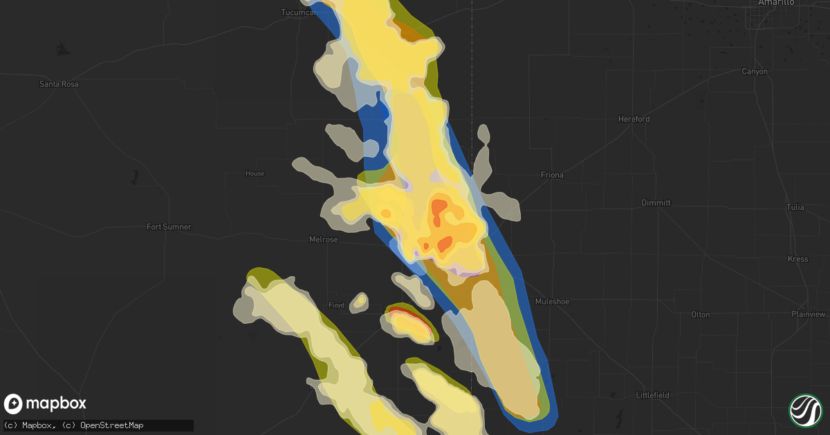 Hail map in Clovis, NM on May 24, 2023