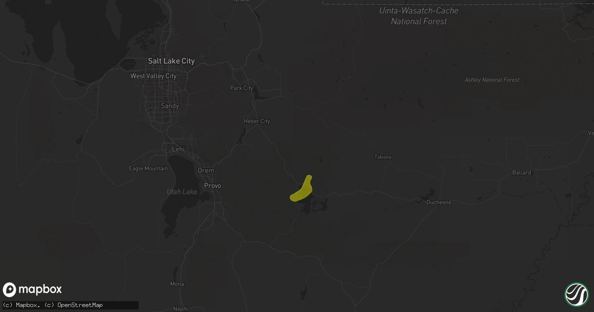 Hail map in Heber City, UT on May 24, 2023