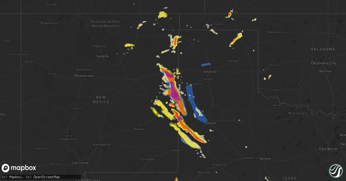 Hail map on May 24, 2023