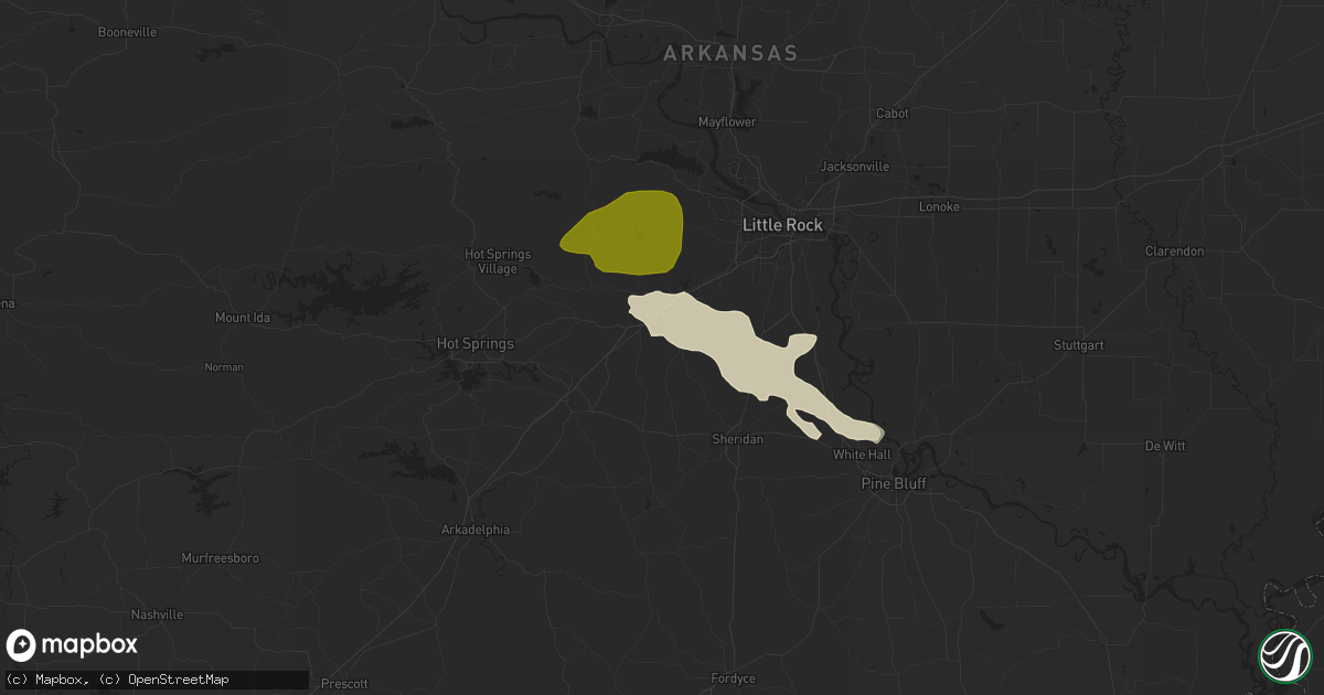 Hail map in Benton, AR on May 24, 2024